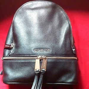 Rhea Backpack,Michael Kors, Black, Very Good Condition,